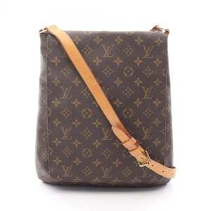 LOUIS VUITTON Brown Monogram Leather Shoulder Bag
